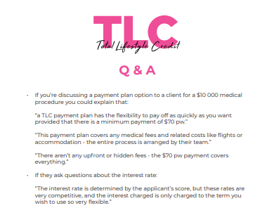 TLC Payment Chart